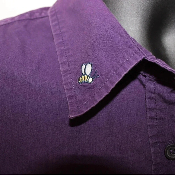 Women’s Disney Winnie the Pooh 100 Acre Woods Friendship Long Sleeve Button Up L - Picture 6 of 16